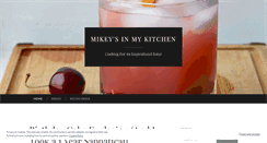 Desktop Screenshot of mikeysinmykitchen.com